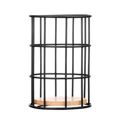 Аксесуар кухонний Ardesto Підставка для столових приборів Midori 11х11х17см, метал, бамбук, чорний (AR0905B) Вінниця