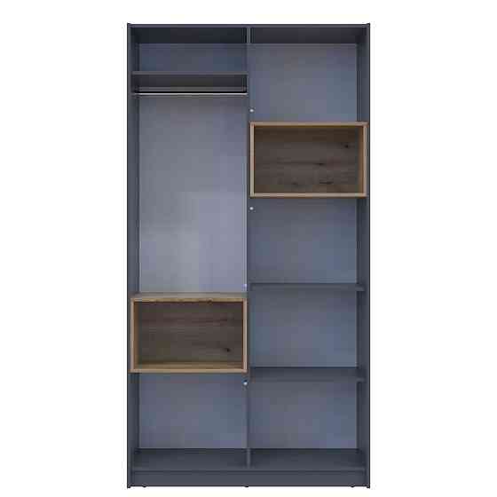 Шафа для одягу з нішою Doros Дейл 115,2х52х220 см Графіт/Дуб евок (DRS-011281) Львів