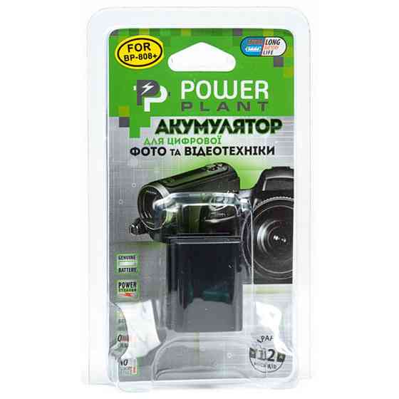 Аккумулятор к фото/видео PowerPlant Canon BP-808 Chip (DV00DV1260) Винница