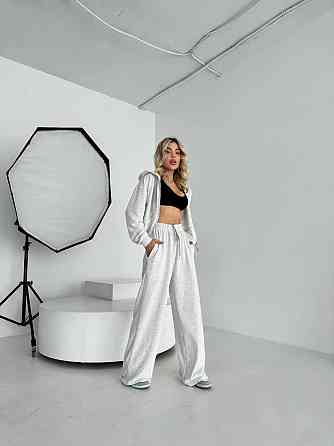 Жіночий прогулянковий костюм-двійка: кофта та штани турецька двонитка Меланж, 46/48 Одеса