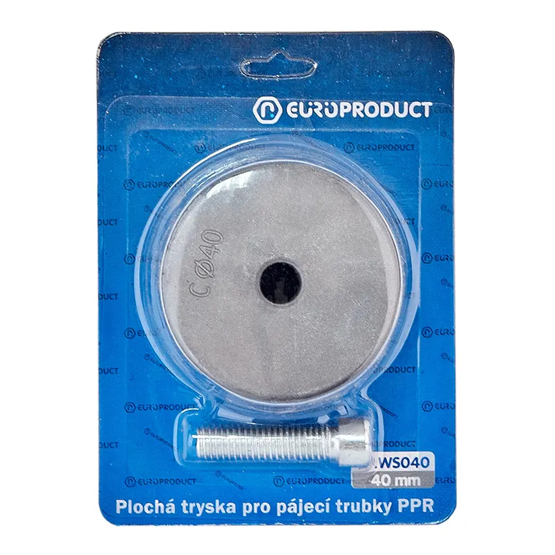 Насадка плоска для паяльника EUROPRODUCT EP.WS040 PPR труб 40 mm (EP6101) Київ - фото 1