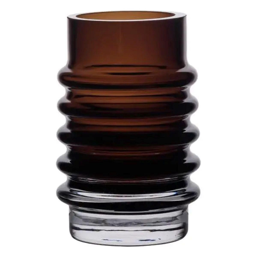 Ваза стеклянная декоративная 18 см в скандинавском стиле для цветов и интерьера 900 мл Черная HP-10-22 Киев - изображение 2