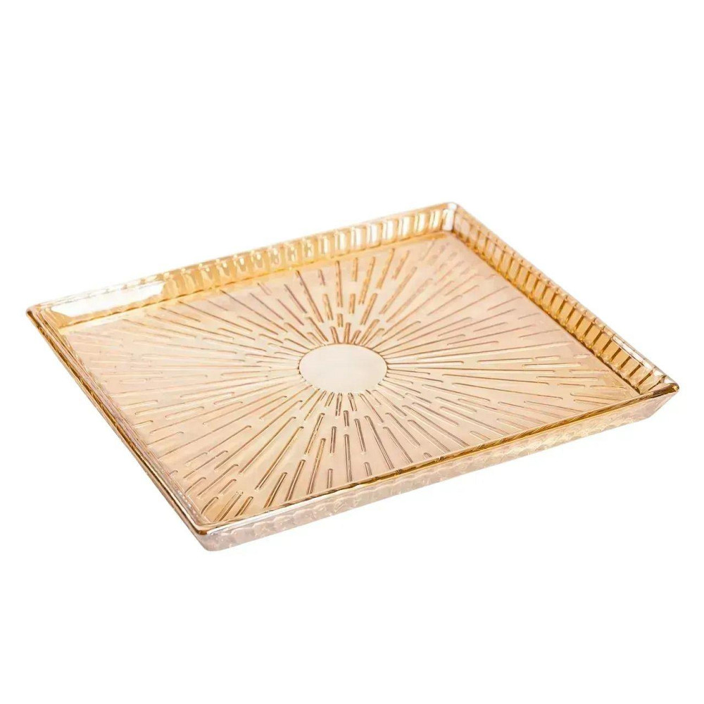 Скляне блюдо для закусок 24,5x20,5 см прямокутне Київ - фото 4