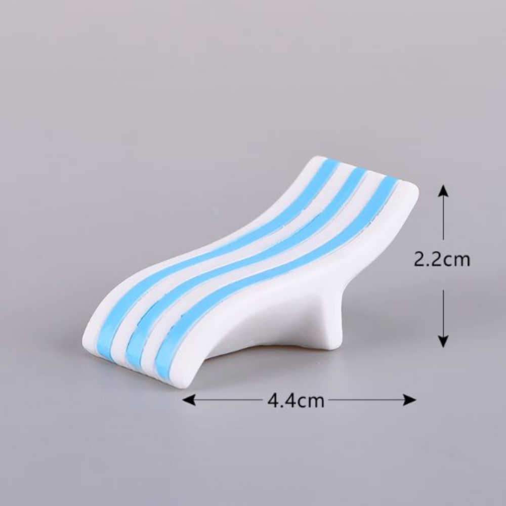 Пляжные зонтики, шезлонги и круги для флорариума, мини-сада, микроландшафта, моделизма, диорам Шезлонг Одесса - изображение 1