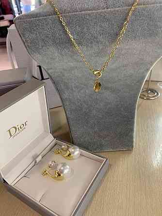 Діор набір сережки та підвіска / Dior Одеса