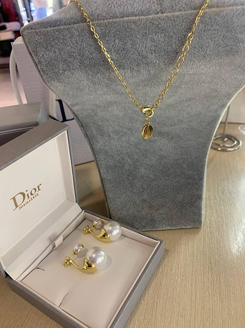 Діор набір сережки та підвіска / Dior Одеса - фото 1