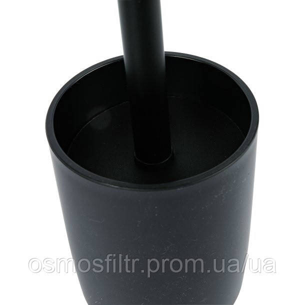 Набір для ванної кімнати Axentia 3 шт пластик чорний матовий (135951) Київ - фото 5