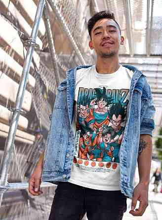 Футболка з аніме принтом Аніме Манга Отаку Аніме оверсайз (S/M/L) Чорний AnimeJ0924 Дніпро