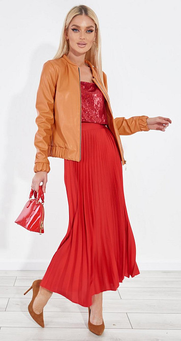 Яркая куртка из эко кожи Киев - изображение 8