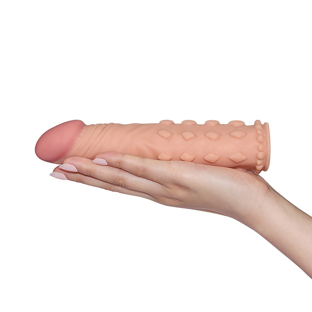Насадка на член Pleasure X-Tender Penis Sleeve Flesh 2 Sex Aura Киев - изображение 3