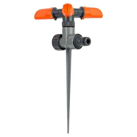 Дождеватель круговой на металлическом колышке (ABS+ZINC) FLORA (5013284) Киев