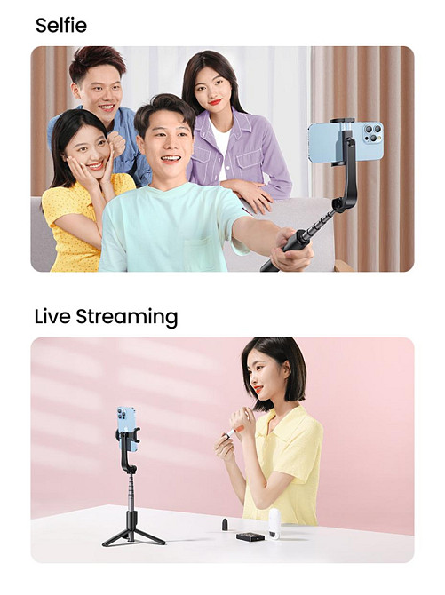 Селфі палиця бездротовий монопідштат UGreen LP508 для смартфонів 50758 (Чорна) Миколаїв - фото 9