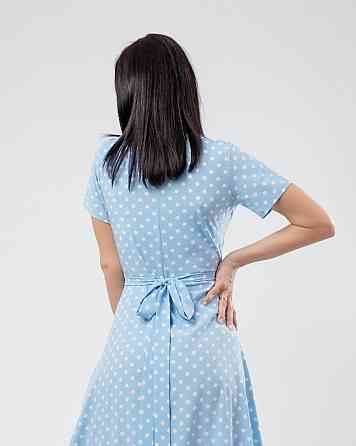 Летнее платье в пол Кайли 46, Голубой Киев