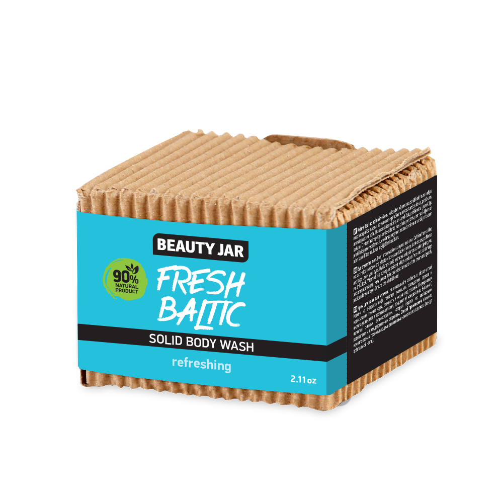 Твердий засіб для миття тіла Освіжаюча Балтія Beauty Jar 60 г Київ - фото 1