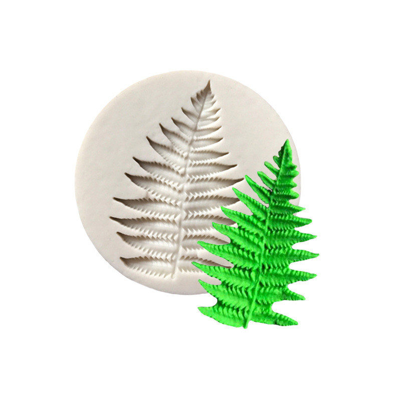 Молд силіконовий Папороть 55 мм сірий Київ - фото 5