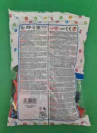 Повітряні кульки 12" (30 см) пастель асорті Gemar 100 шт (1 пачка) Харків