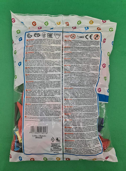 Повітряні кульки 12" (30 см) пастель асорті Gemar 100 шт (1 пачка) Харків - фото 2