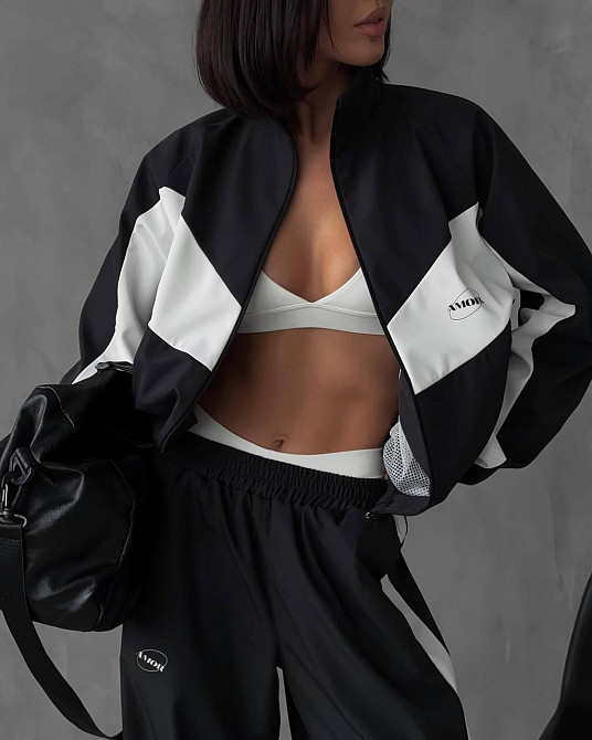 Жіночий стильний оверсайз костюм двійка  плащівка Еммі + підклад спорт Одеса - фото 4