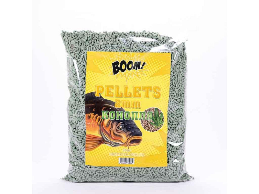 Принада в гранулах Pellets Конопля 900г 2мм ТМ BOOM Київ - фото 1