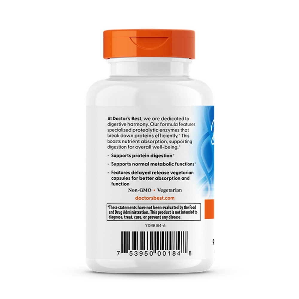 Протеолитические ферменты Doctor's Best Proteolytic Enzymes 90 вег капс Киев - изображение 3