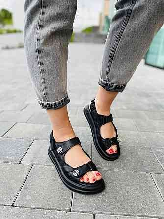 No brend Босоніжки жіночі 424/1 чорні (літо, шкіра натуральна) (5048) 37 Коломия