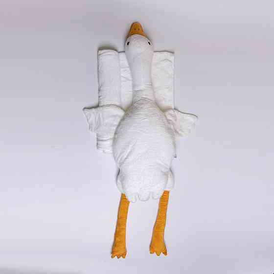 Мягкая игрушка-подушка с пледом внутри Гусь-обнимусь 135 (см) игрушка плед 3 в 1 детский плюшевый плед Белый 520-6W SBR Киев