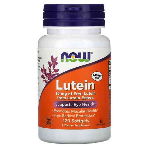 Лютеин NOW Lutein, 10 mg, 120 Softgels Луцк