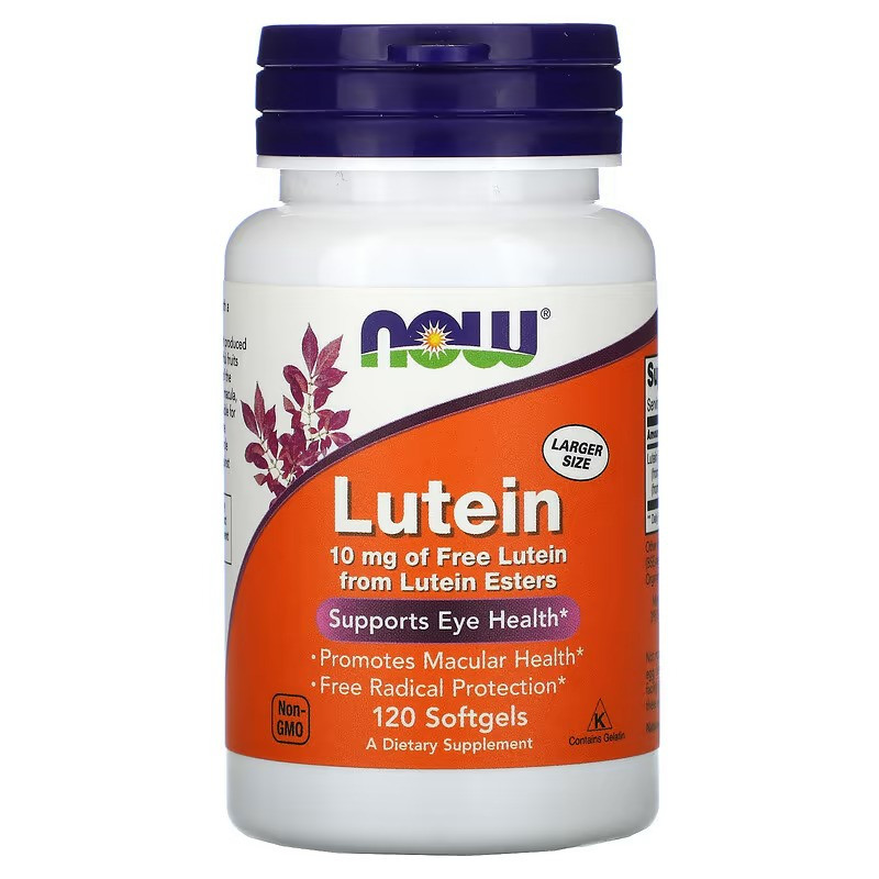 Лютеин NOW Lutein, 10 mg, 120 Softgels Луцк - изображение 1