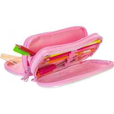 Пенал Cool For School с блестками 3 отделения розовый (CF87050) Винница