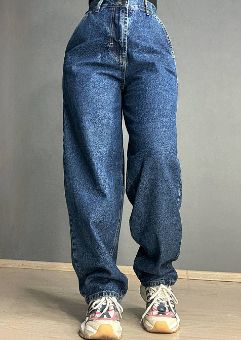 Джинси жіночі Its Basic 2952-1 банани скейтери косі кишені сині, синій, 40, 40, 86 см, 115 см Київ - фото 16