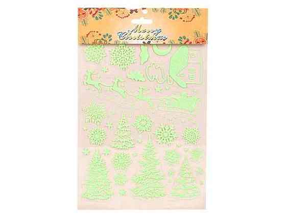 Наклейки для окон 16*25см Christmas R33929/5 ТМ STENSON Киев