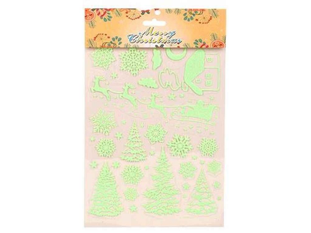 Наклейки для окон 16*25см Christmas R33929/5 ТМ STENSON Киев - изображение 1