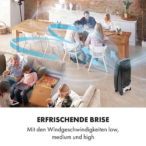 Rotator 4-в-1 вентилятор повітроохолоджувача повітря очисник повітря 396 м3/год 
            
                 110 Вт 
                 Бак: 7 Рівне