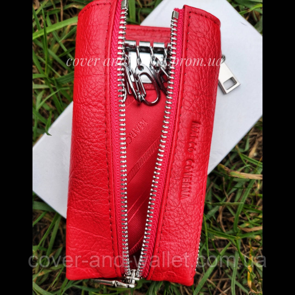 Красная женская ключница с карабинами под каждый ключ Marco Coverna (MC 017-2) Киев - изображение 3
