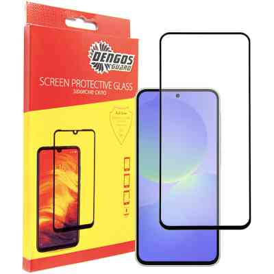Скло захисне Dengos Full Glue Samsung Galaxy A36 5G (black) (TGFG-387) Вінниця