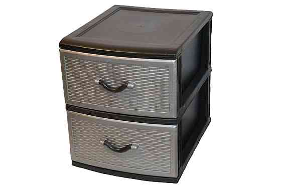 Комод пластиковий Style black (Стиль) 2 ящики 48х38х46 Одеса