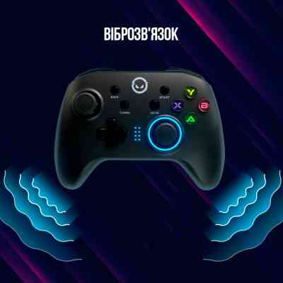 Геймпад Lorgar TRIX-510 PC iOS13 Android PS3 Bluetooth Black (LRG-GP510) Вінниця