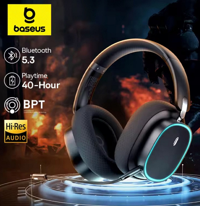Игровые Наушники Baseus AeQur GH02 Gaming Black. Киев - изображение 7