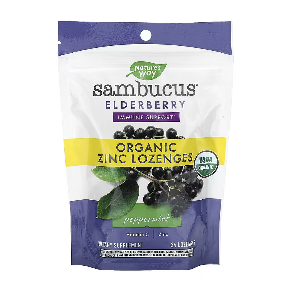 Sambucus Organic Lozenges Mint - 24 cnt Луцьк - фото 1