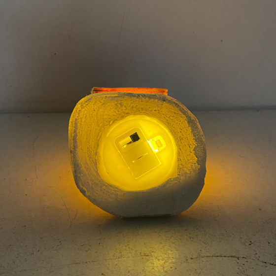 Новогодний домик с LED подсветкой из полистоуна для мини-сада, декора, миниатюры, Рождественской инсталляции. Модель 2-26 Одесса
