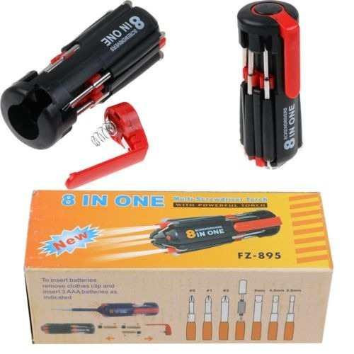 Набір викруток FZ-895 8 в 1 / з ліхтариком / 8 in 1 / 3xAAA Дніпро - фото 5