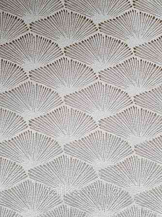 Шпалери вінілові Decoprint Breeze 0.53х10 м геометрія смужки віяло бежеві золотисті на світло-бежевому Київ