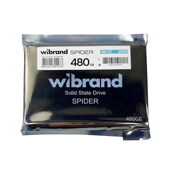 SSD диск накопичувач Wibrand Spider 480GB 2.5" 7mm SATAIII Bulk WI2.5SSD диск накопичувач / SP480GB Одеса