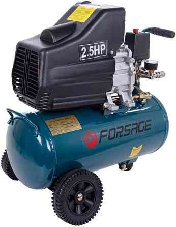 Компресор поршневий масляний з прямим приводом 24л (1.5квт, 8 бар, рес 24л,180л/м, 220В, вага 18кг) Forsage Одесса