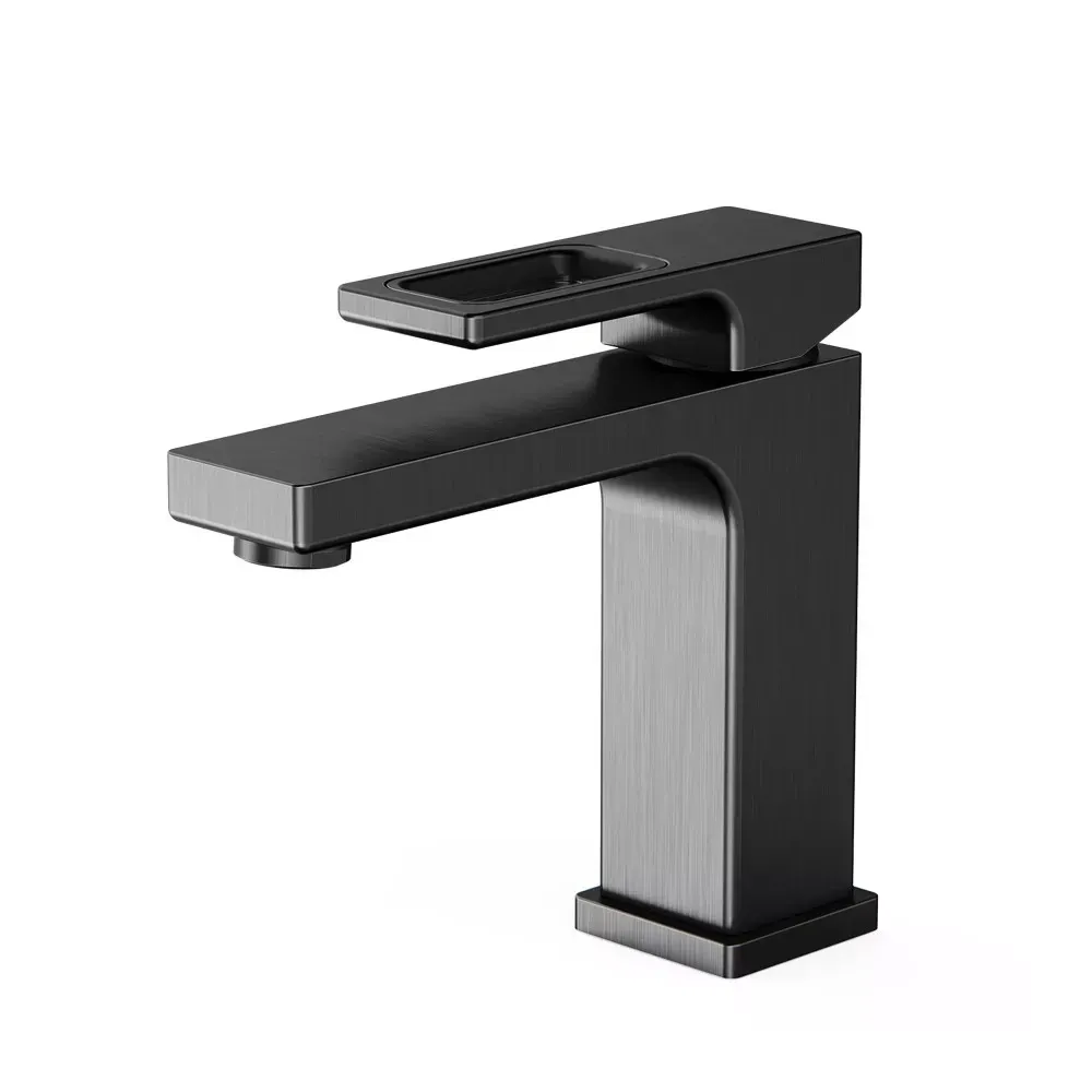 Змішувач для умивальника GAPPO G1017-9 графіт Київ - фото 1