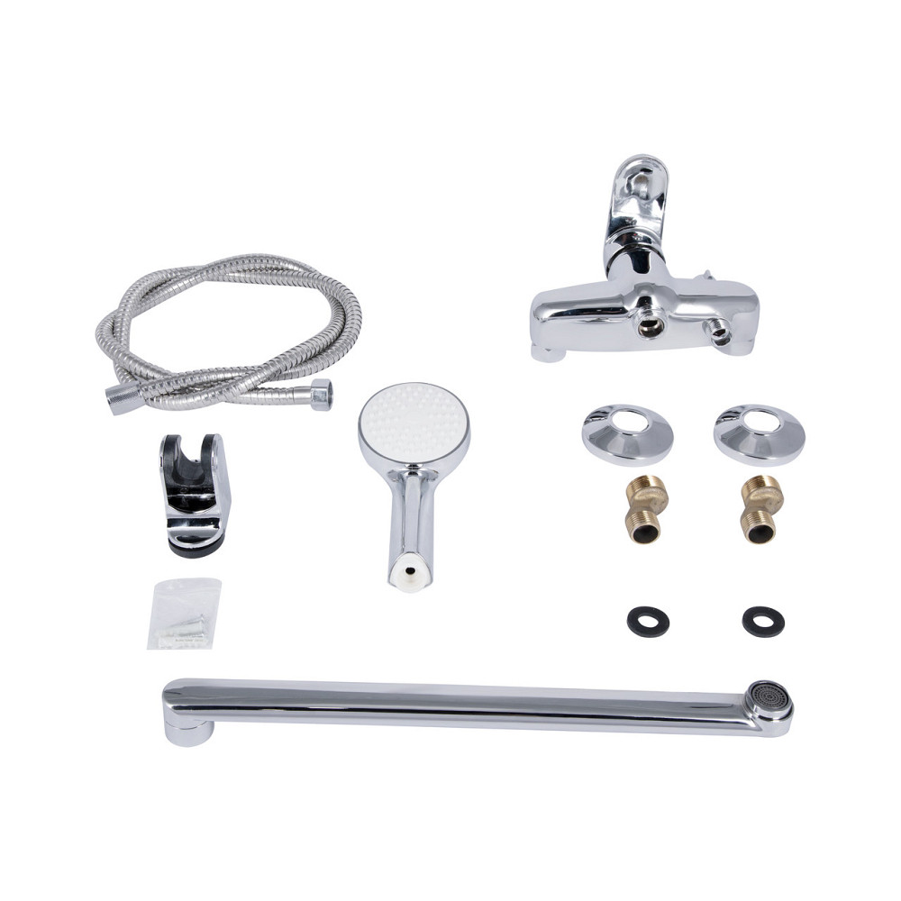 Змішувач для ванни Lidz Tani 0051 з поворотним виливом (з душовим гарнітуром) (k40) LDTAN0051CRM44961 Chrome Київ - фото 8