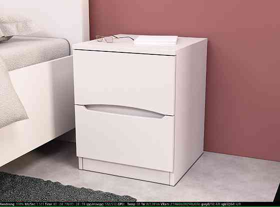 Тумба прикроватная Дельта, Белый, 400/400/500 Львов