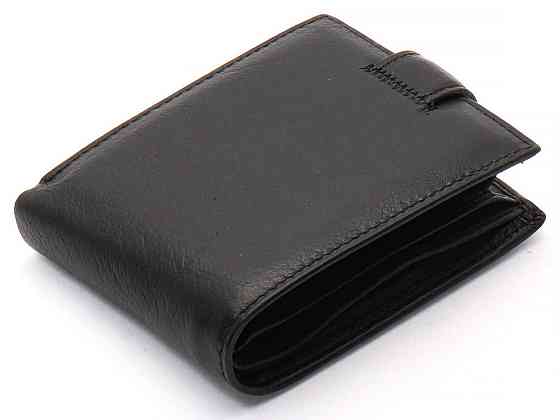 Чорне чоловіче портмоне з натуральної шкіри із візитницею Marco Coverna MC-2057-1 Кам'янське
