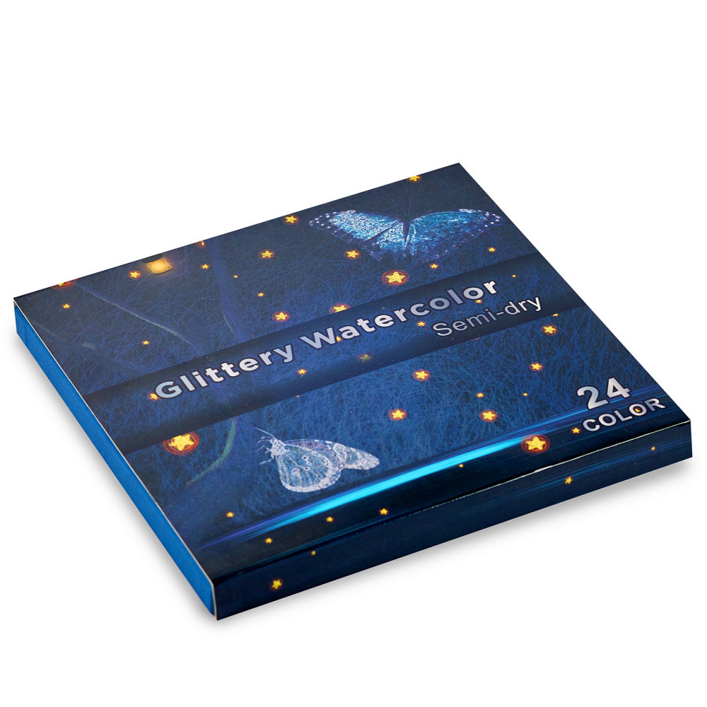 Набір фарб для малювання, Акварельні фарби з перламутром (металік) 24 кольори, Відеоогляд! Кам'янець-Подільський - фото 7