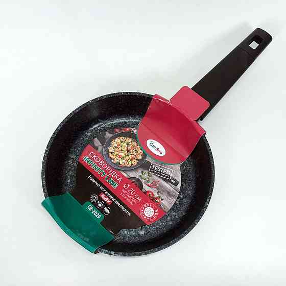 Сковороди з покриттям від пригорання СВ-2029, Сковорода якісна зручна на кухню, Довговічні сковорідки HC-25 Івано-Франківськ